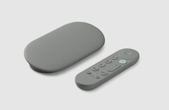 Google TV Streamer (4K) 有榛色和瓷色两种颜色。(图片来源：Google）。