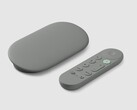 Google TV Streamer (4K) 有榛色和瓷色两种颜色。(图片来源：Google）。