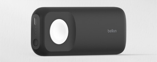 Belkin BoostCharge Pro 快速无线充电器（适用于Apple 手表）+ 10K Power Bank（图片来源：Belkin）。