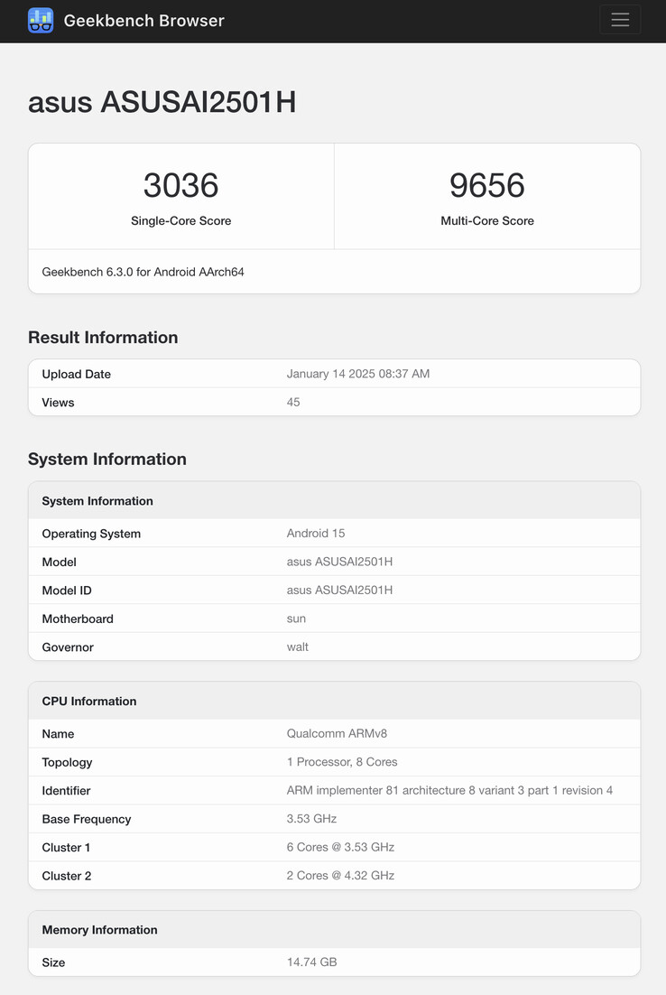 (图片来源：Geekbench）