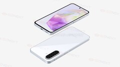 Galaxy A36 被认为长这样。(图片来源：Giznext x OnLeaks）