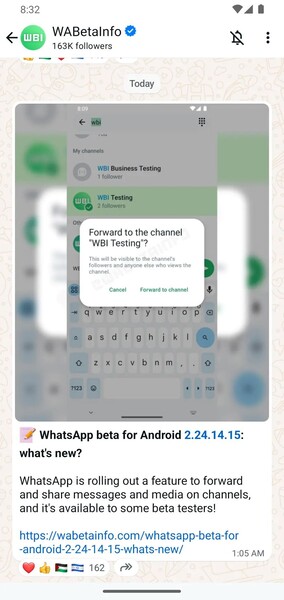 来源：WABetaInfoWABetaInfo