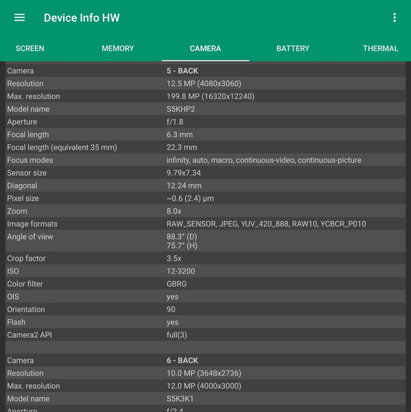 ISOCELL HP2（图片来源：Notebookcheck）