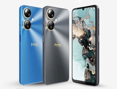 HTC 野火 E5 Plus 有蓝色和黑色两种颜色。(图片来源：HTC）