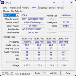 CPU-Z内存