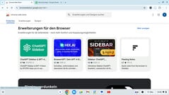 Chrome 网上商店提供浏览器扩展功能。