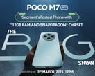 Poco M7 将是继 Poco M7 Pro 5G 之后该系列的第二款设备。(图片来源：小米）