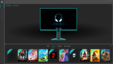 Alienware 指挥中心：游戏库