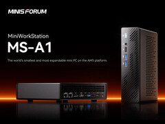 新款 Minisforum MS-A1 的 CPU 升级，但 GPU 降级。(图片来源：Minisforum）