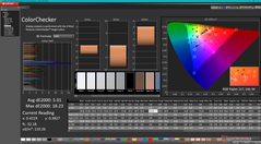 校准前的 ColorChecker