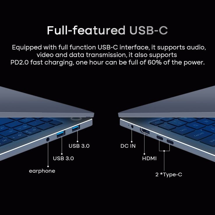 USB-A 3.0，但 USB-C？(图片来源：Geekmaxi/Ninkear）