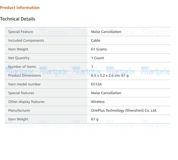 SmartPrix 声称意外抓取了 OnePlus Buds Pro 3 亚马逊早期清单的屏幕，然后将其删除。(来源：SmartPrix）