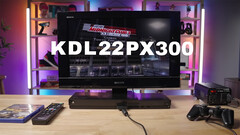 索尼 Bravia KDL22PX300 将 PS2 和 Bravia KDL22BX300 电视机结合在一起（图片来源：Denki on YouTube）