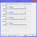 System info CPU-Z Cache