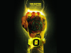 卡西欧 G-Shock x J Balvin &quot;Time Matters&quot; 合作款手表将采用可更换的黑色表圈和表带。(图片来源：G-Central）