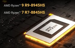 AMD Ryzen 9 8945HS 或 AMD Ryzen 7 8845HS（来源：Geekom）