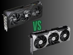 RX 9070 XT 与 RTX 5070 Ti 的销量对比（图片来源：技嘉、微星）