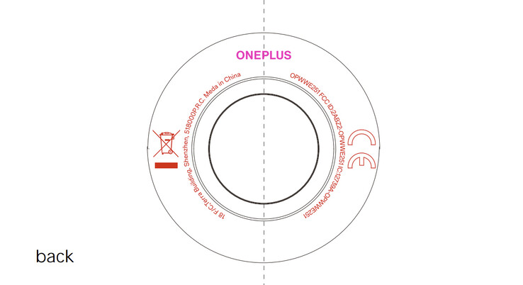 OnePlus Watch 3 将保留圆形设计。(图片来源：FCC）