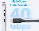 Anker 的新款 Thunderbolt 4 电缆长 2.3 英尺（图片来源：Anker）