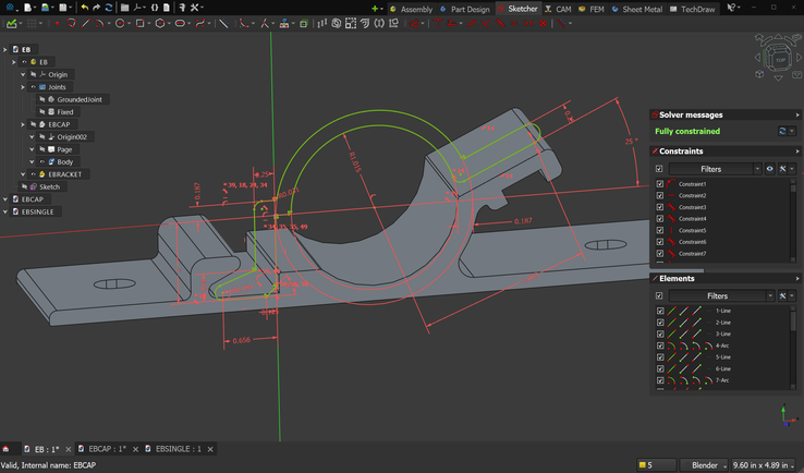 AstoCAD 以用户友好为目标，对 FreeCAD 进行了视觉和可用性方面的全面改造。(图片来源：AstoCAD）