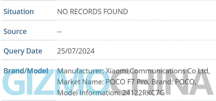 POCO F7 Pro - 24122RKC7G。(图片来源：Gizmochina）