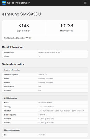 (图片来源：Geekbench）