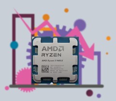 AMD Ryzen 9000 CPU 阵容目前有四款处理器。(图片来源：Notebookcheck、Pixabay，经编辑）