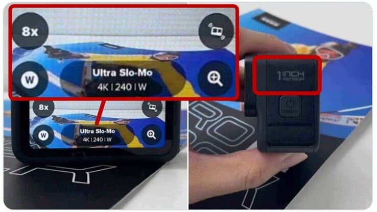 GoPro Hero 12 Black 的泄露图片似乎至少证实了其部分视频性能。(图片来源：The New Camera）