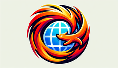 火狐浏览器艺术徽标（来源：DALL-E 3 生成的图片）