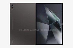 三星Galaxy Tab S10 Ultra 渲染图 3（图片来源：@Onleaks x @AndroidHeadline）