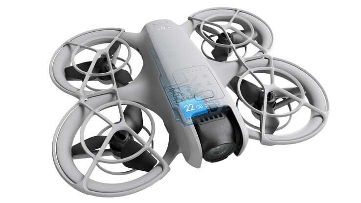 22 GB 内置存储空间（来源：DJI）