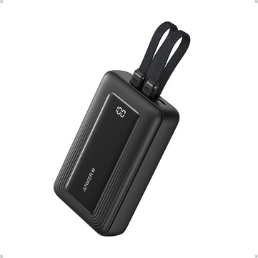 Anker Zolo 移动电源（20K，30W，内置 USB-C 和Lightning 电缆）。(图片来源：Anker）