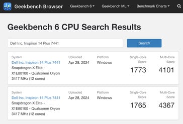 (图片来源：Geekbench）