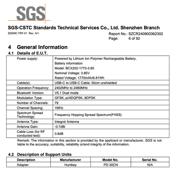 (图片来源：SGS via FCC）