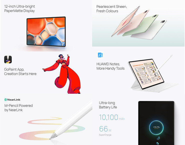 华为 MatePad 12 X 的主要亮点（图片来源：华为）