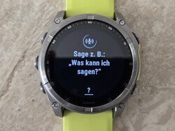 Garmin Fenix 8 智能手表的语音助手（图片来源：Marcus Herbrich）