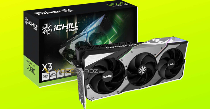 Inno3D NvidiaGeForce RTX 5090 零售包装盒（图片来源：Videocardz）