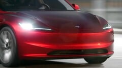 2024 款 Model 3 前大灯（图片来源：特斯拉/YT）