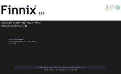 Finnix 126 实时 Linux 启动屏幕（图片来源：Finnix 博客） 