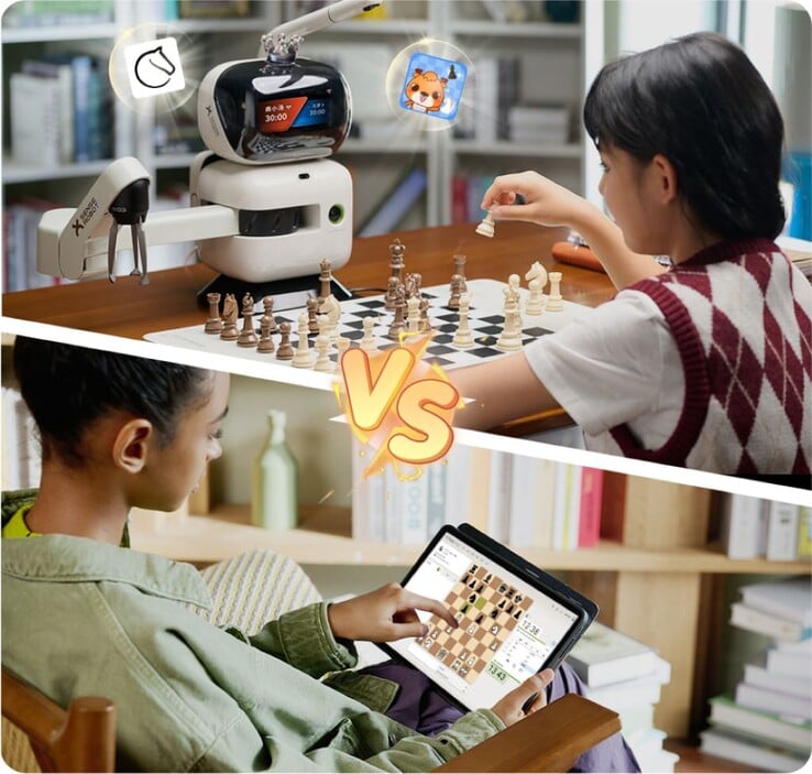 SenseRobot 国际象棋机器人可与世界各地的对手进行在线国际象棋比赛。(图片来源：SenseRobot）