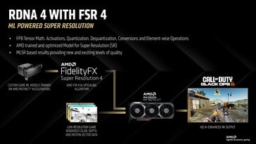 FSR 4 利用了 RDNA 4 的 FP8 功能。(图片来源：AMD）