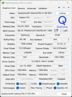 GPU-Z Adreno X1-85（4.6 TFLOPS）