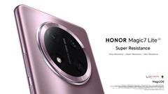 Honor Magic7 Lite 采用骁龙 6 代 1 芯片组（图片来源：Honor)