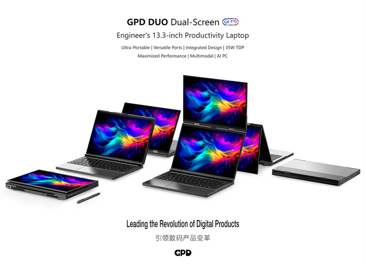 GPD 分享有关 Duo 笔记本电脑的更多信息（图片来源：GPD）