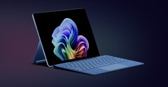 基于 ARM 技术的 Surface Pro 最高配备 12 核骁龙 Elite X 芯片，可与Apple 的 M 系列 MacBook 相媲美。(资料来源：微软）