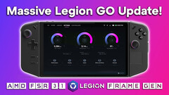 AMD FSR 3.1 和帧生成技术登陆联想Legion Go（图片来源：YouTube 上的 ETA Prime）