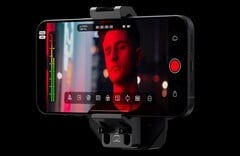 用于 iPhone 15 Pro 和 Pro Max 的 Atomos Ninja Phone 配件可让手机通过 HDMI 捕捉和直播外部视频输入。(来源：Atomos）