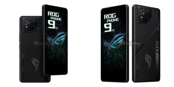 ROG Phone 9 FE 泄露渲染图（图片来源：91mobiles）