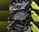 从上到下依次为卡西欧 G-Shock Gravitymaster GRB300RY-1A9、Mudman GW9500MRY-1A9 和 Rangeman GPRH1000RY-1A9。(图片来源：卡西欧）