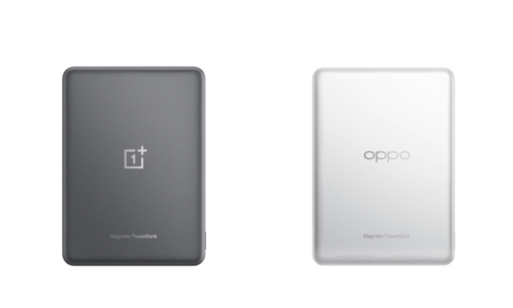 OnePlus 磁性移动电源 5000mAh（左）和 Oppo 磁性移动电源 5000mAh（右）。(图片来源：Oppo 商店）